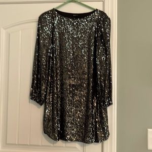 Sequin shift dress-perfect for holiday parties!